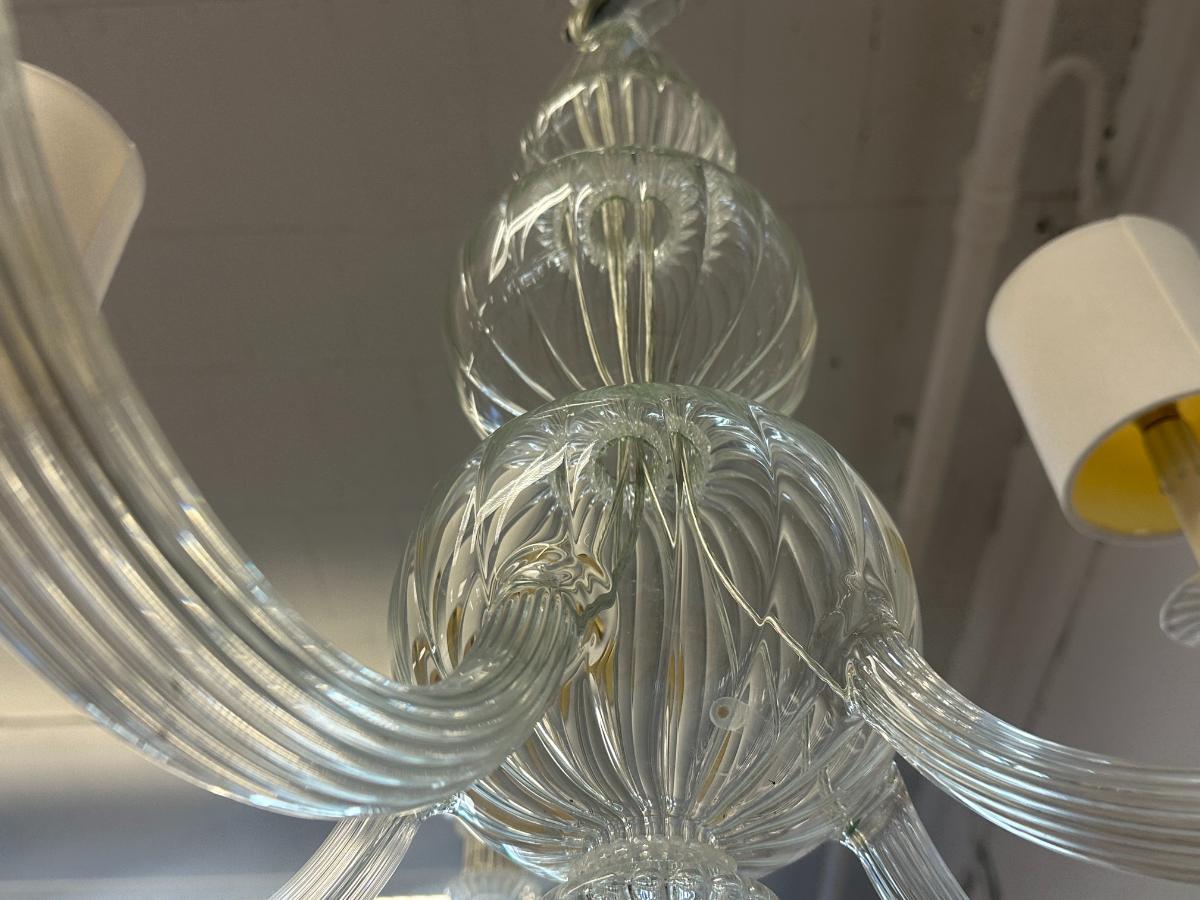 Venetian Style Blown Glass Chandelier