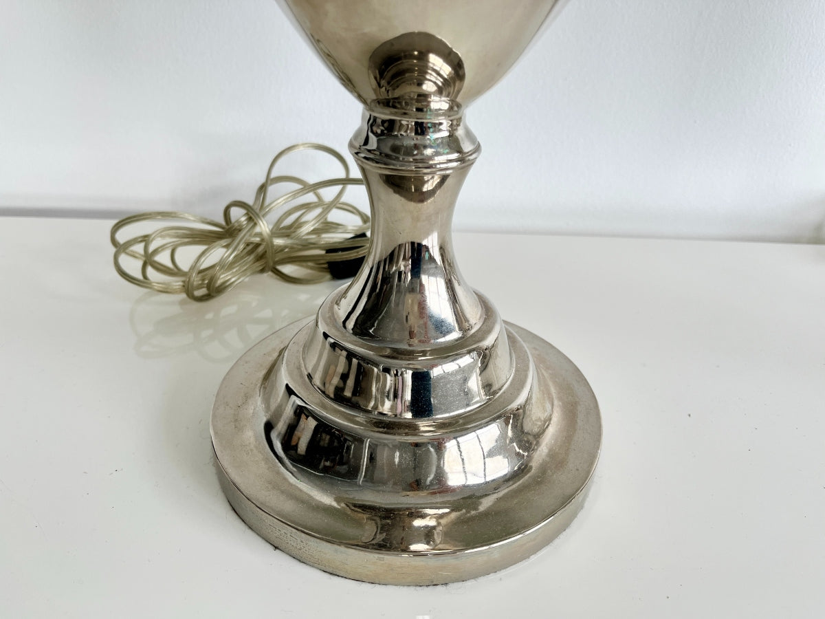 Louis Di Calla Silver Trophy Table Lamps, Pair