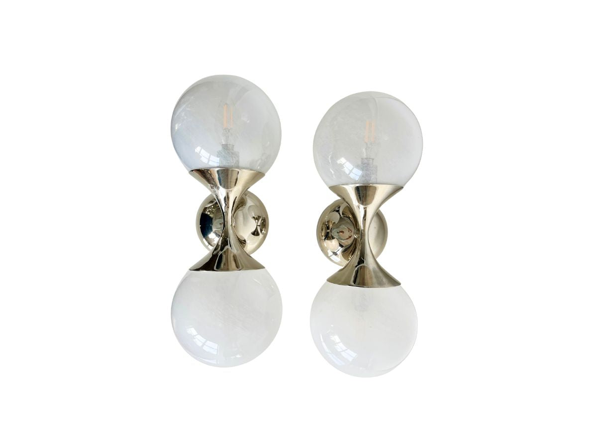 Aerin for Visual Comfort Cristol Double Light Wall Sconces, Pair