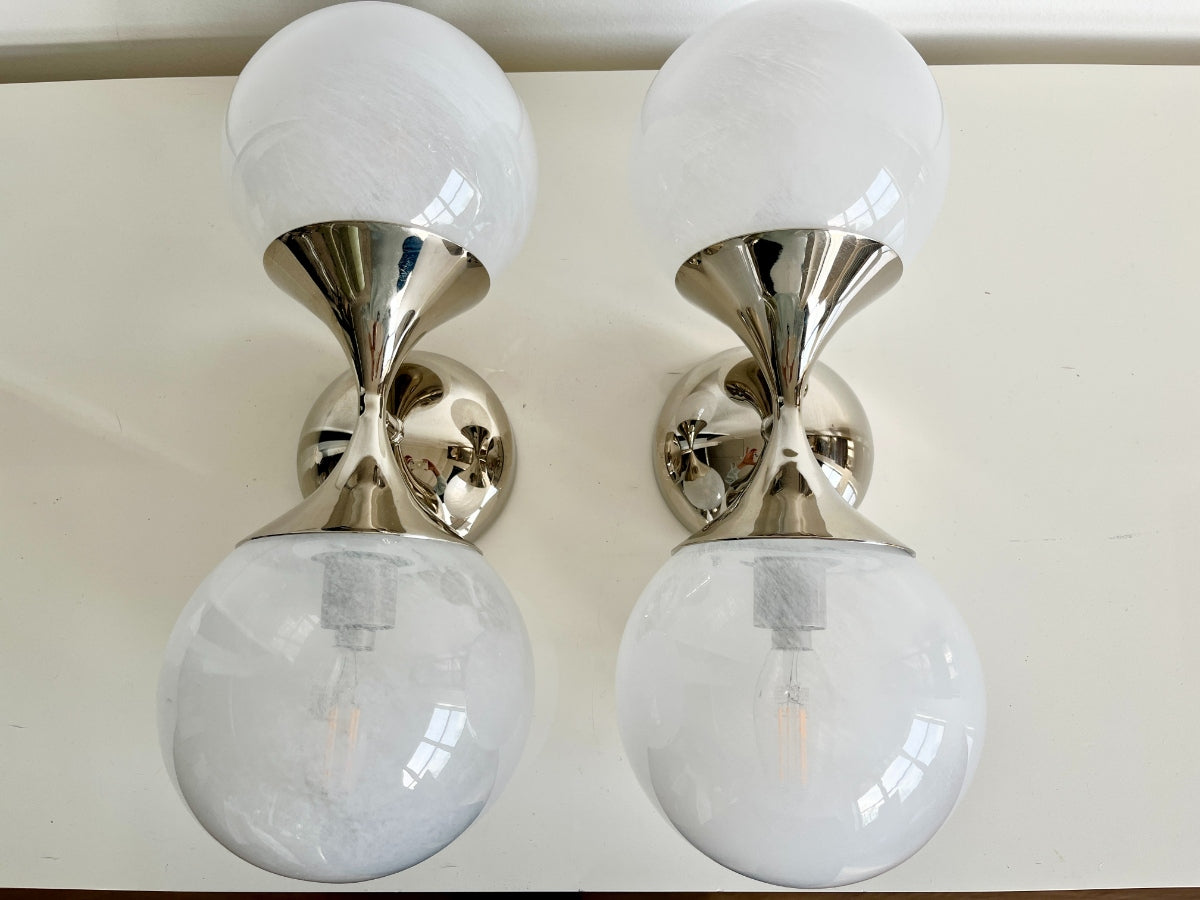 Aerin for Visual Comfort Cristol Double Light Wall Sconces, Pair