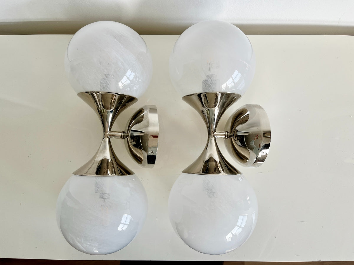 Aerin for Visual Comfort Cristol Double Light Wall Sconces, Pair