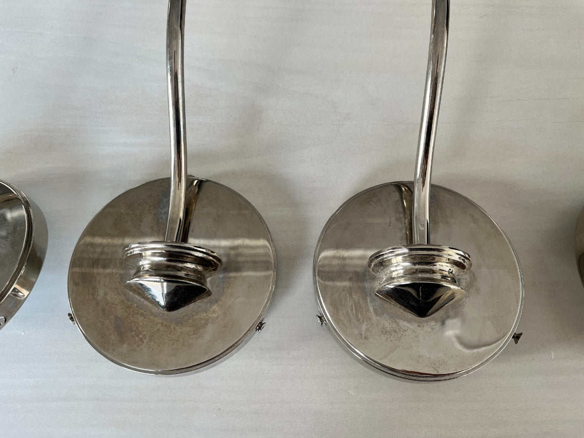 Hudson Valley Lighting Sheffield Wall Sconces in Polished Nickel, Set of 4