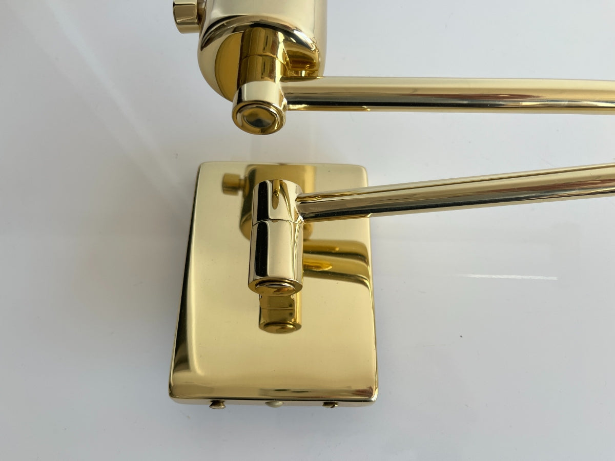Hinson Swing Arm Lights in Brass, Pair (2 of 2)