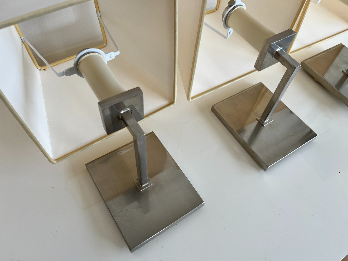 Vaughan Norfolk Nickel Sconces, Set of 3