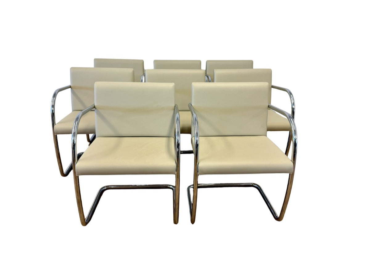 BRNO Tubular Chairs, Set of 8