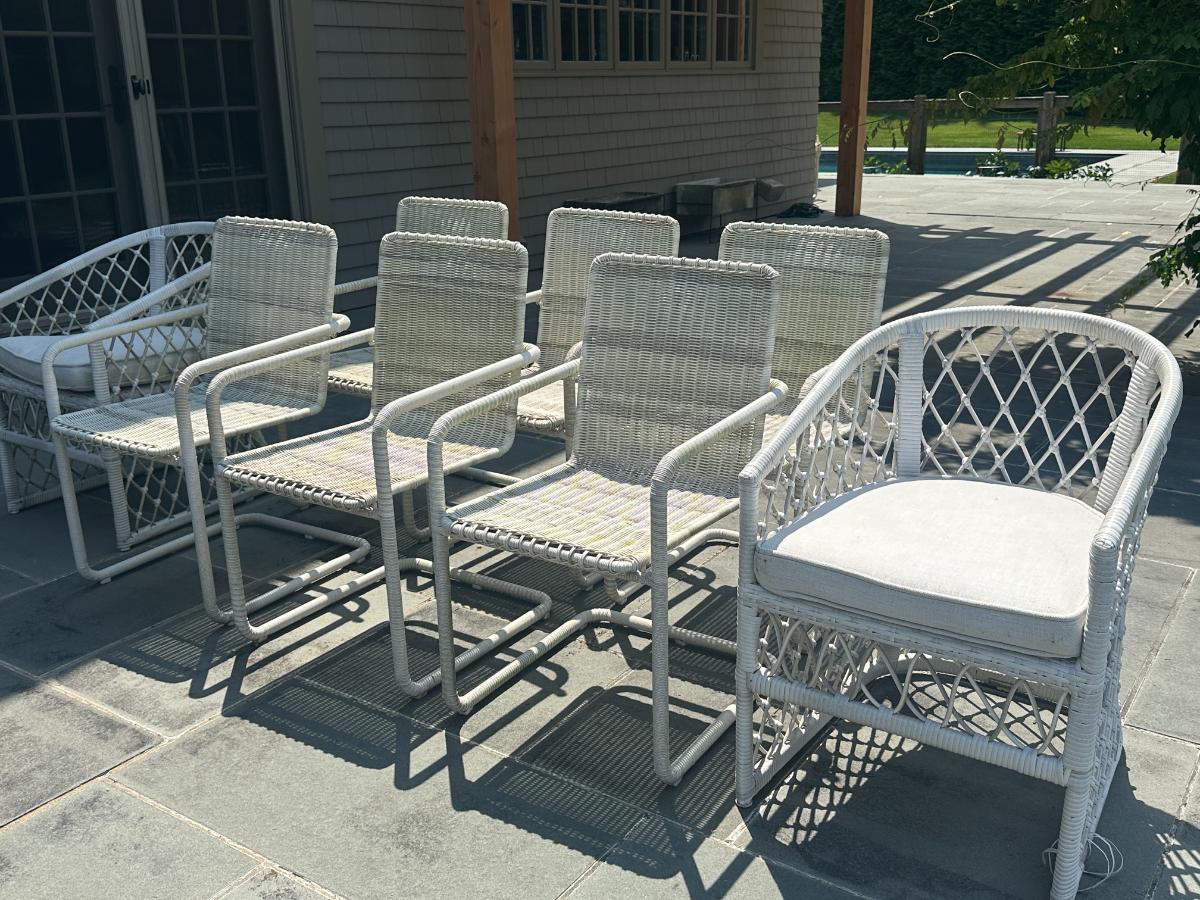 Serena & Lily Catalina and Capistrano Dining Chairs, Set of 8