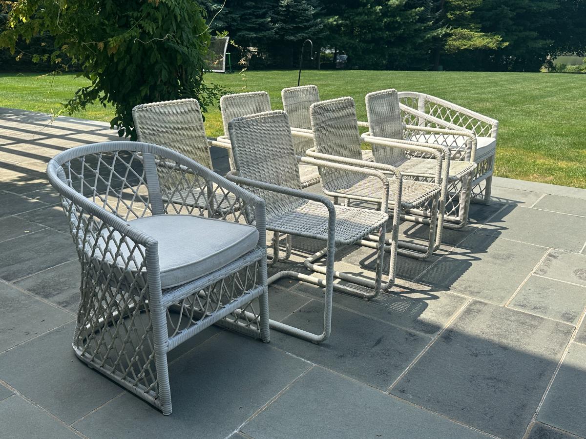 Serena & Lily Catalina and Capistrano Dining Chairs, Set of 8