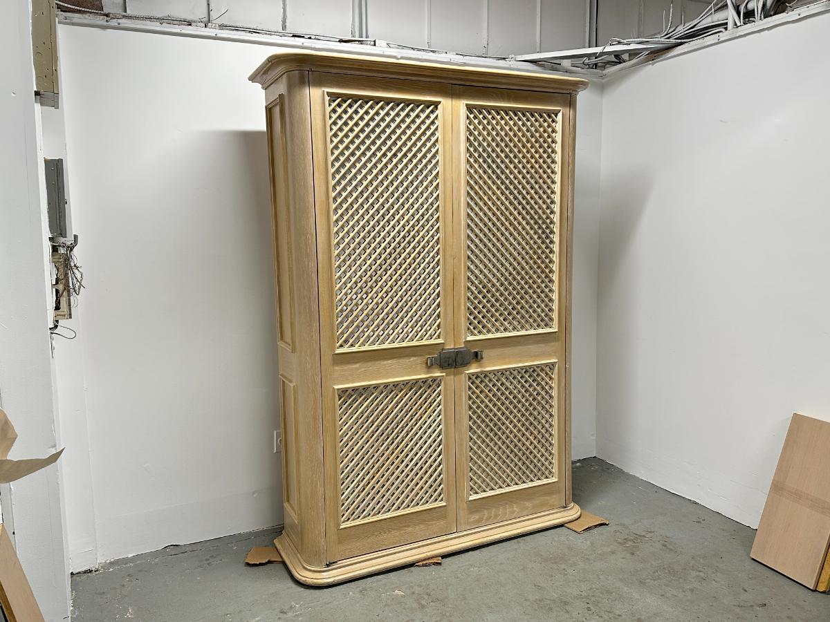Steve Chase Bleached Oak Armoire