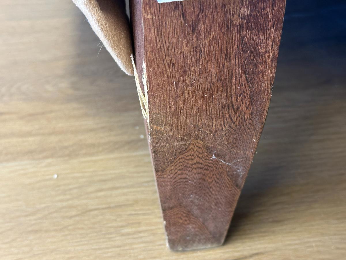 Tufted Suede Chaise Lounge