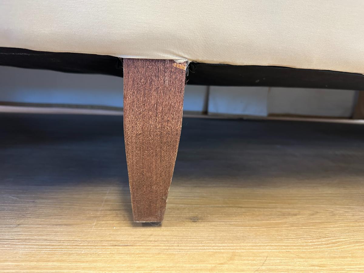 Tufted Suede Chaise Lounge