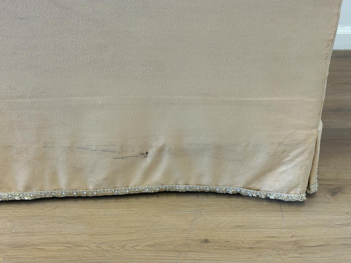 Tufted Suede Chaise Lounge