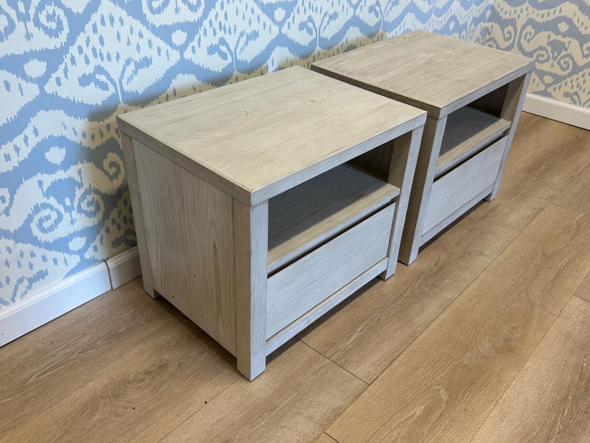 Pottery Barn Costa Nightstands, Pair