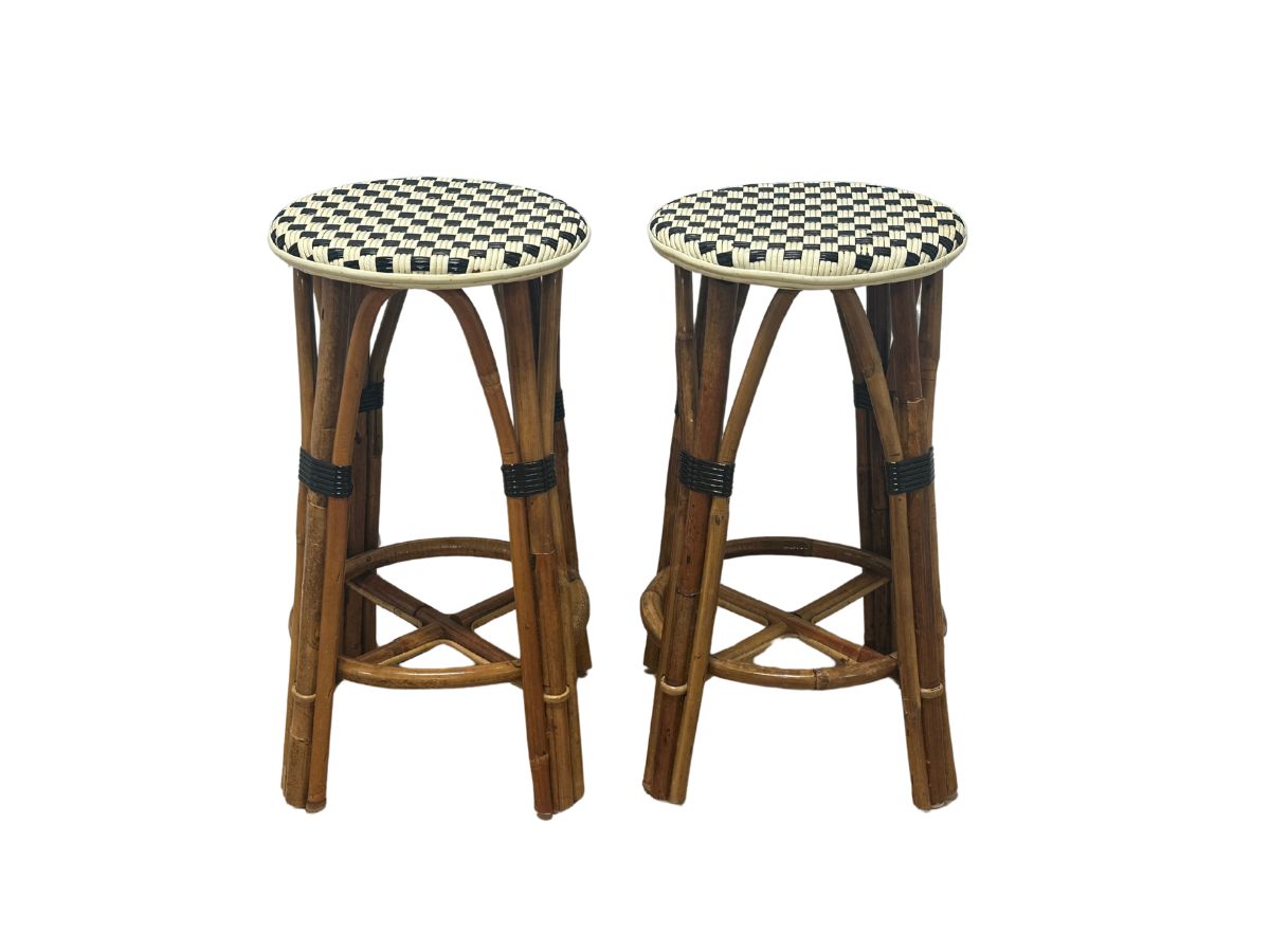 Vintage Italian Bistro Stools, Pair