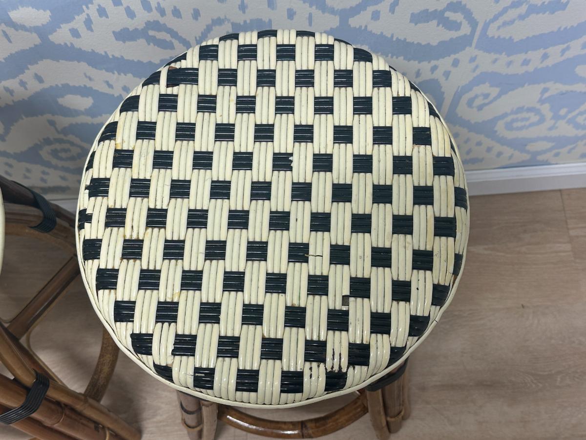 Vintage Italian Bistro Stools, Pair