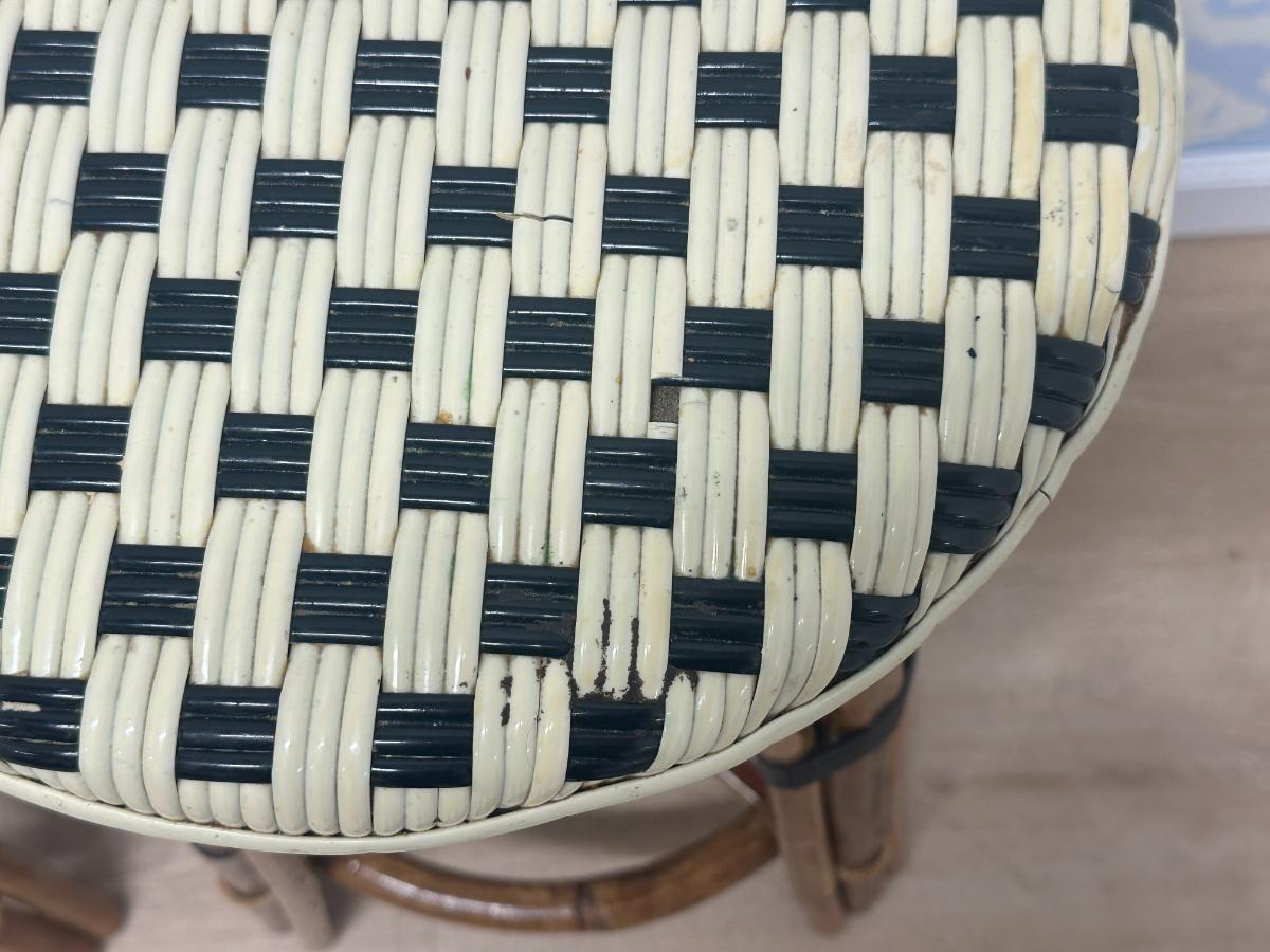 Vintage Italian Bistro Stools, Pair