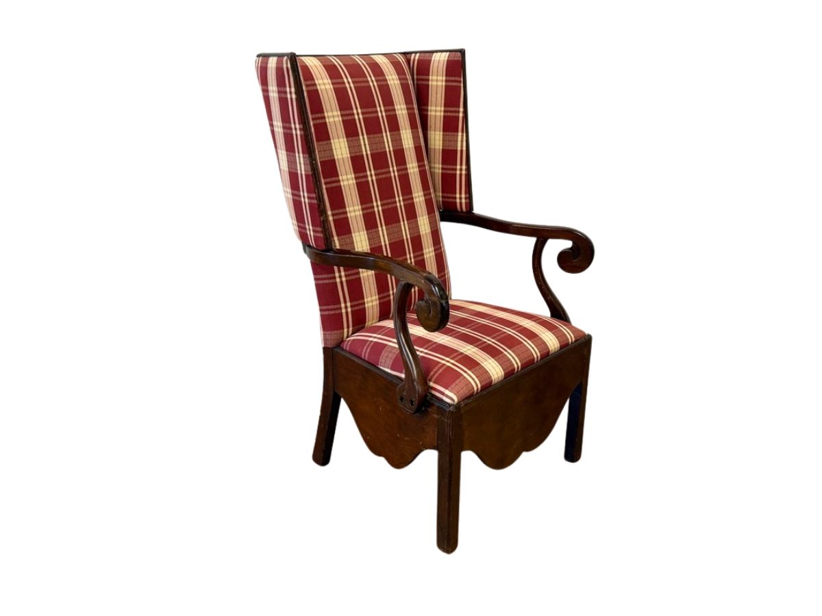 George III Wing Commode Chair, Circa 1790