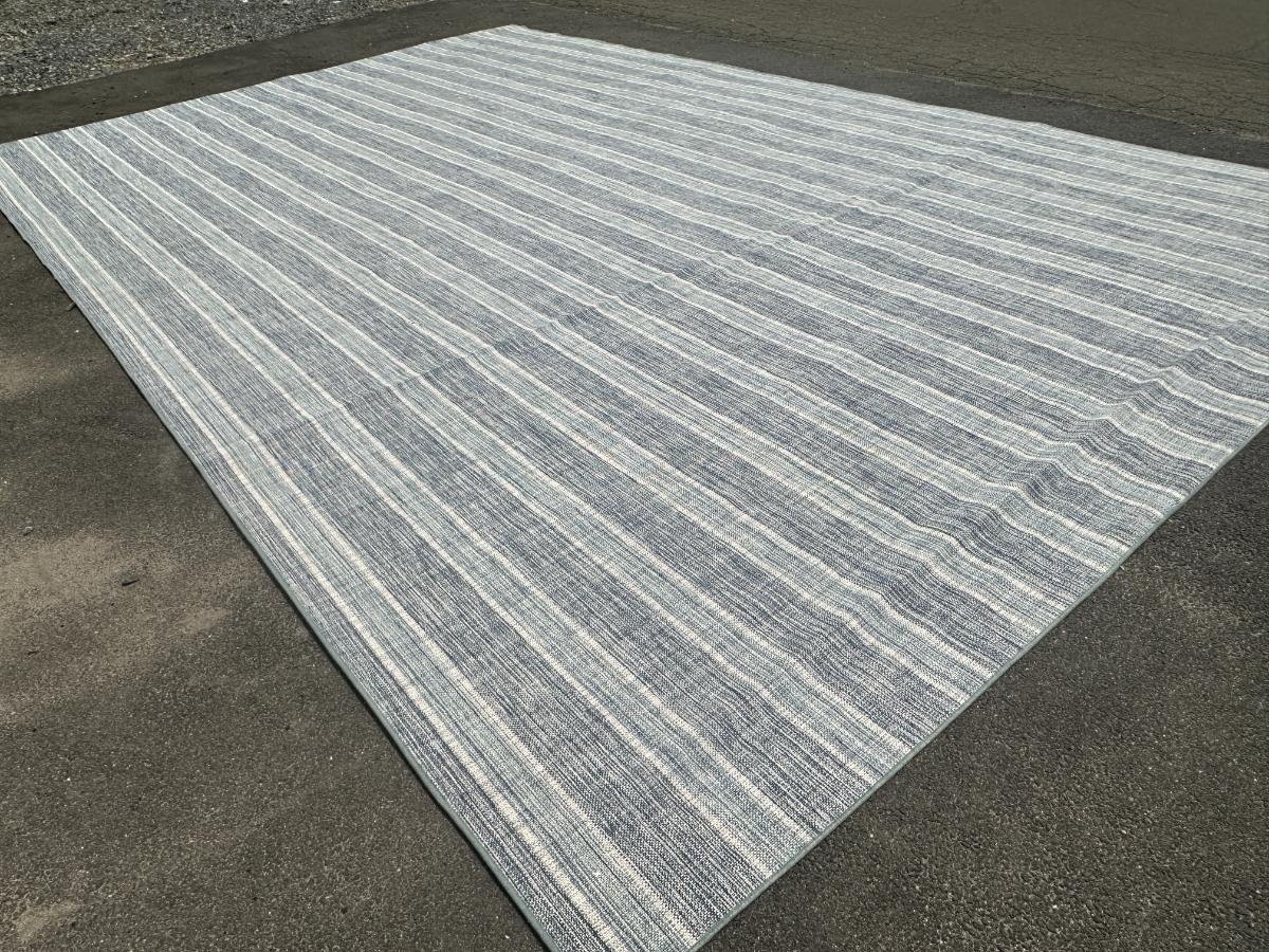 Redicut Blue Stripe Rug, 13 x 25