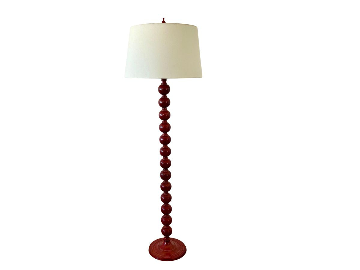 Bradburn Gallery Home Red Stacked Ball Floor Lamp