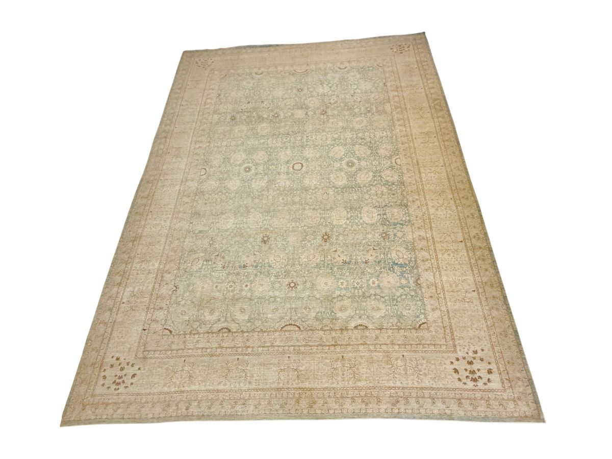 Hand Knotted Wool Oushak Rug 12′ x 17′