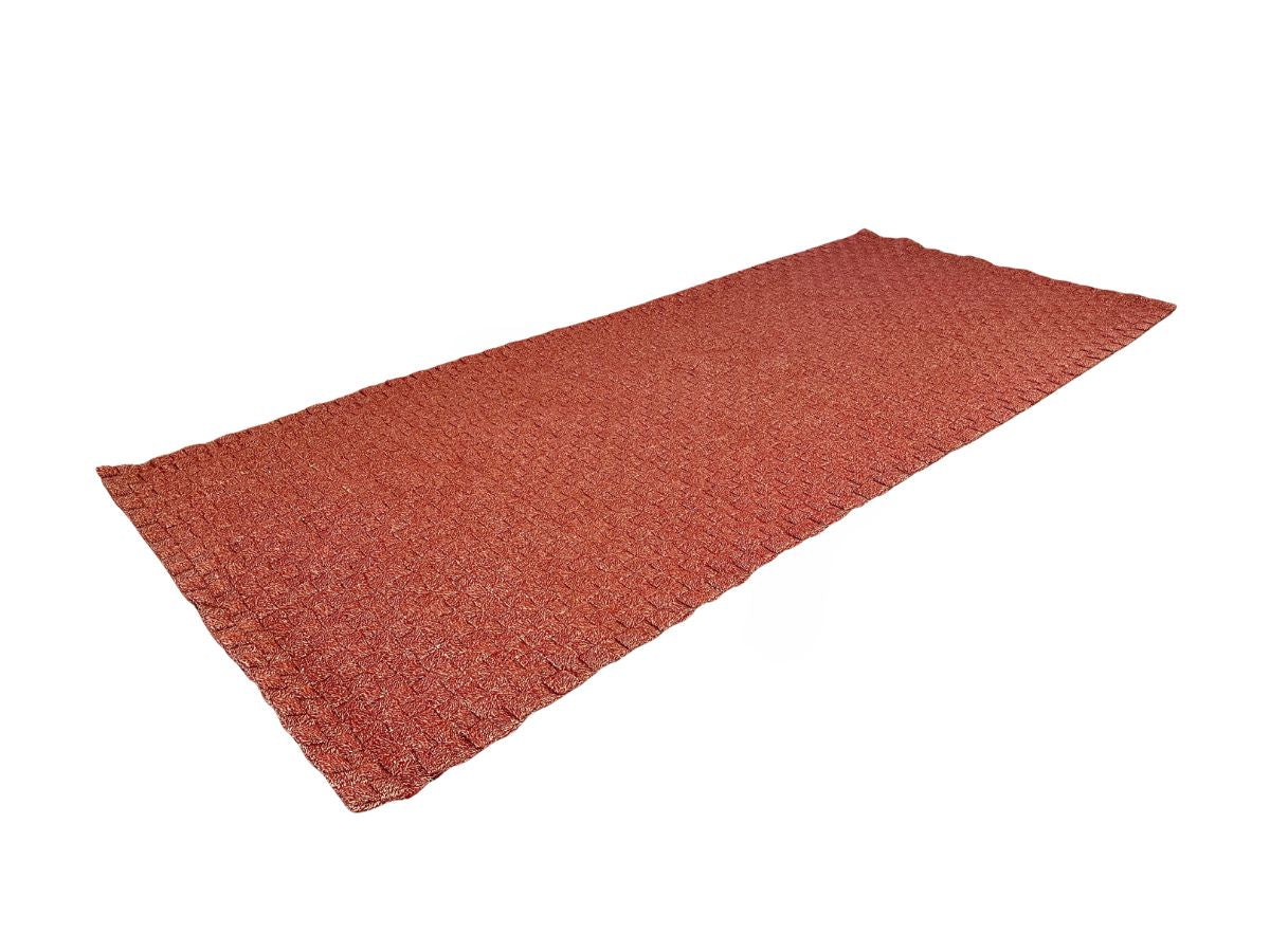 Burnt Orange Woven Rug