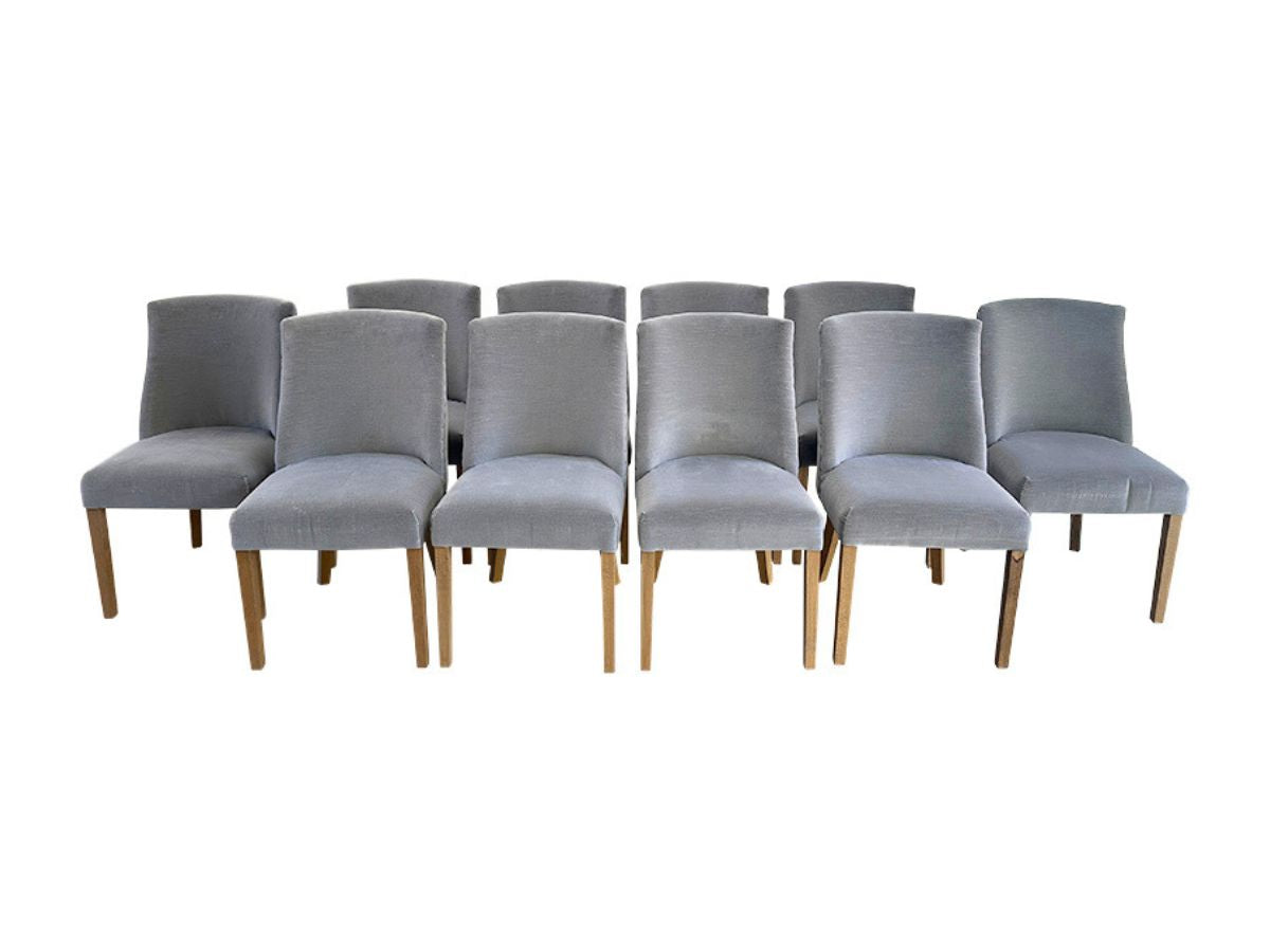 Restoration Hardware 1940’s French Barrel Back Dining Chairs, Set of 10