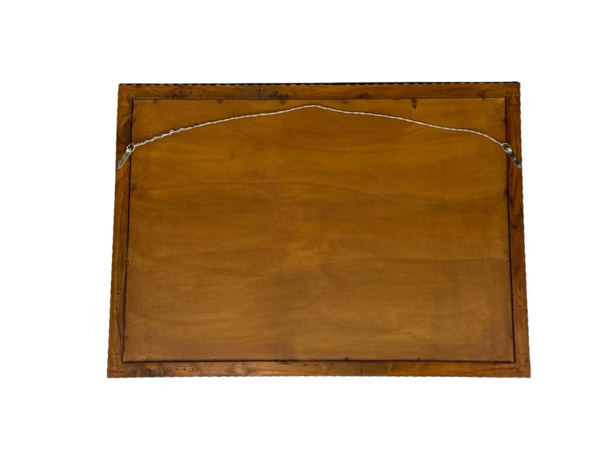 Handmade Quatrefoil Inlay Mirror