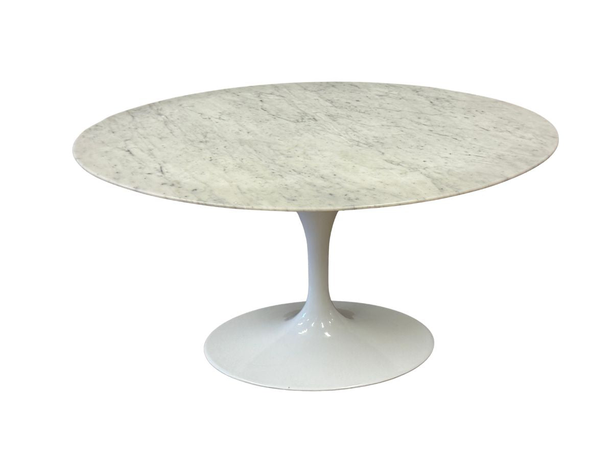 Saarinen 54″ Marble Top Oval Dining Table