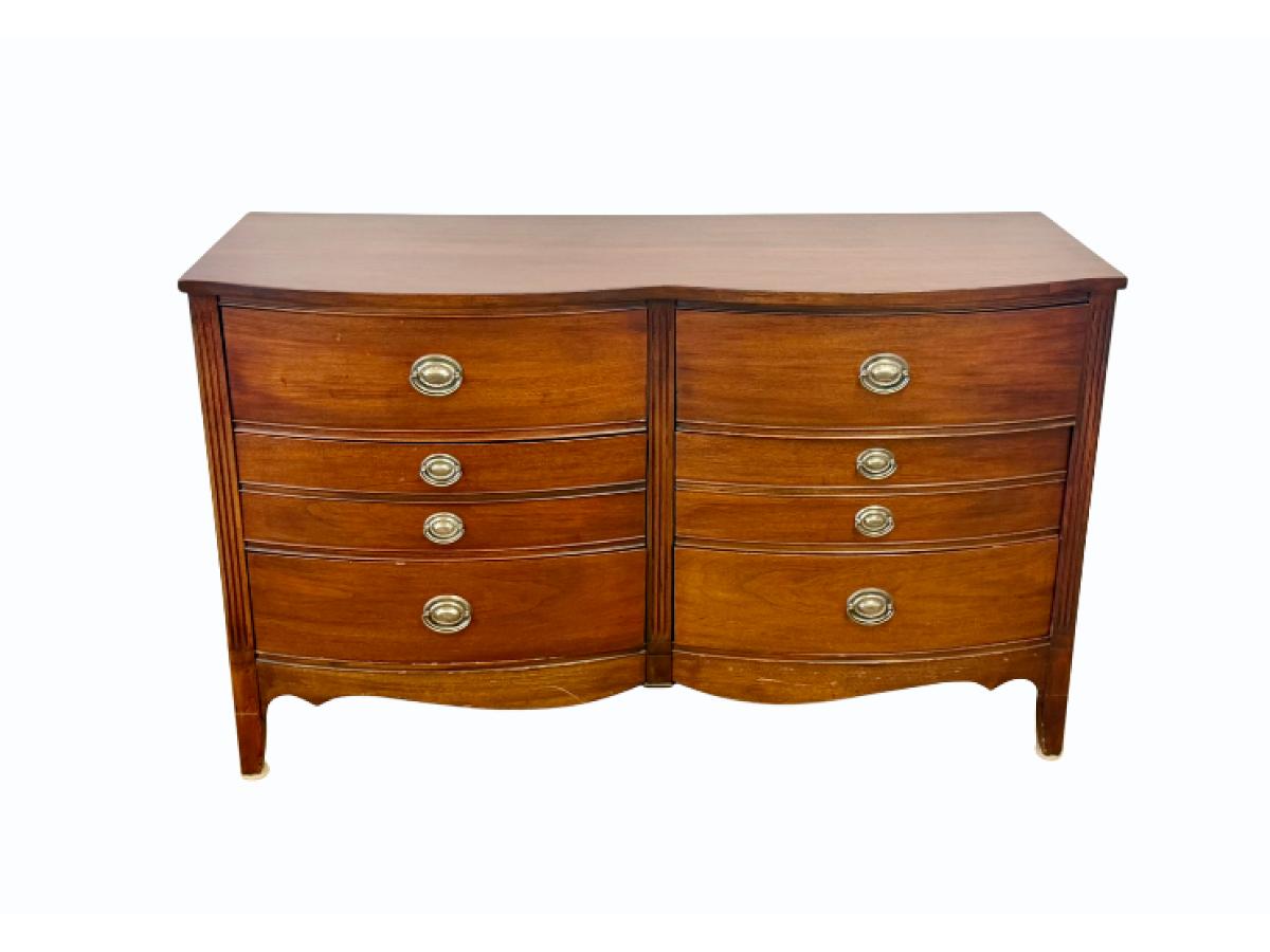 Vintage Drexel Serpentine Double Dresser
