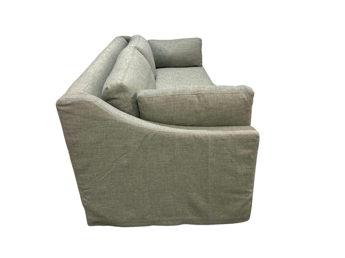 Restoration Hardware Slipcovered Classic Slope Arm Bench-Seat Sofa (1 of 2)