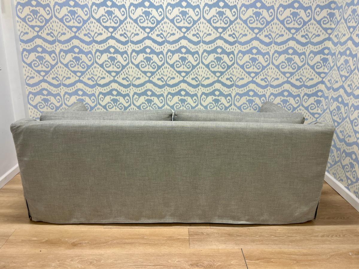 Restoration Hardware Slipcovered Classic Slope Arm Bench-Seat Sofa (2 of 2)
