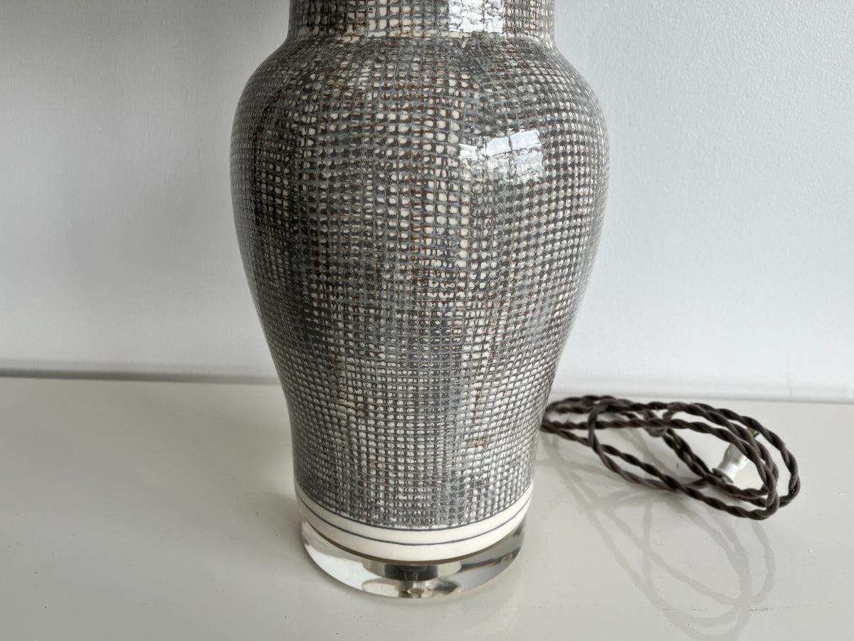 Christopher Spitzmiller Textured Pattern Prototype Table Lamp