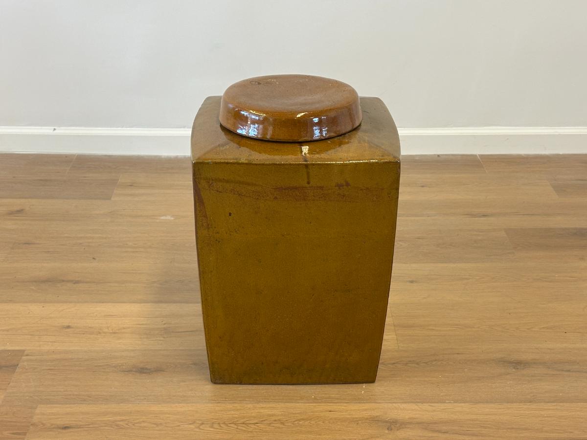 Large Glazed Ceramic Urn