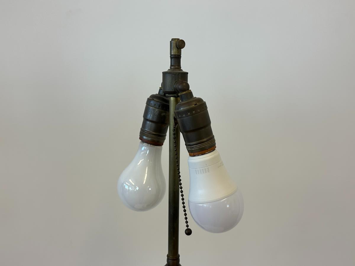 Hand Painted Floor Lamp with Table