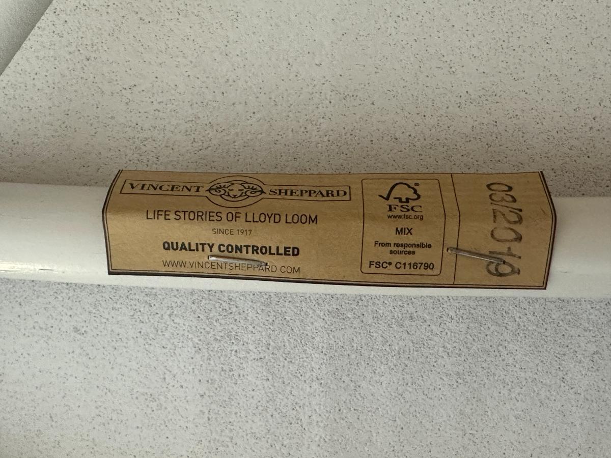 Vincent Sheppard Woven White Barstools, Pair