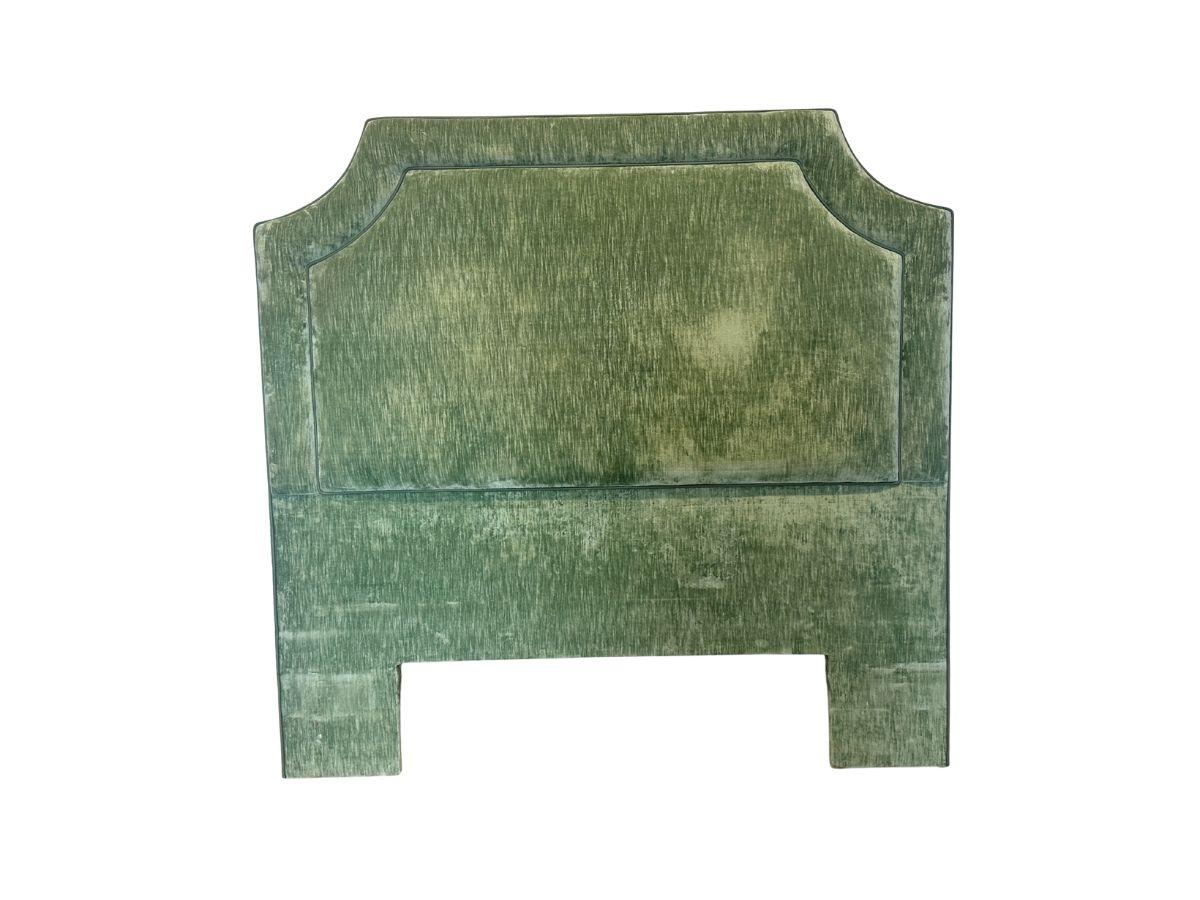 Custom Green Velvet Full Size Headboard