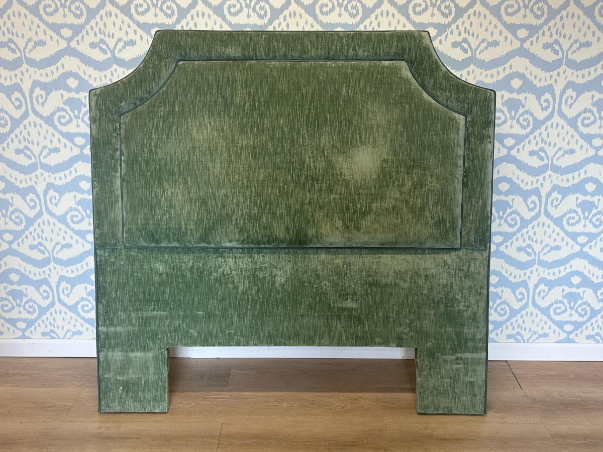 Custom Green Velvet Full Size Headboard