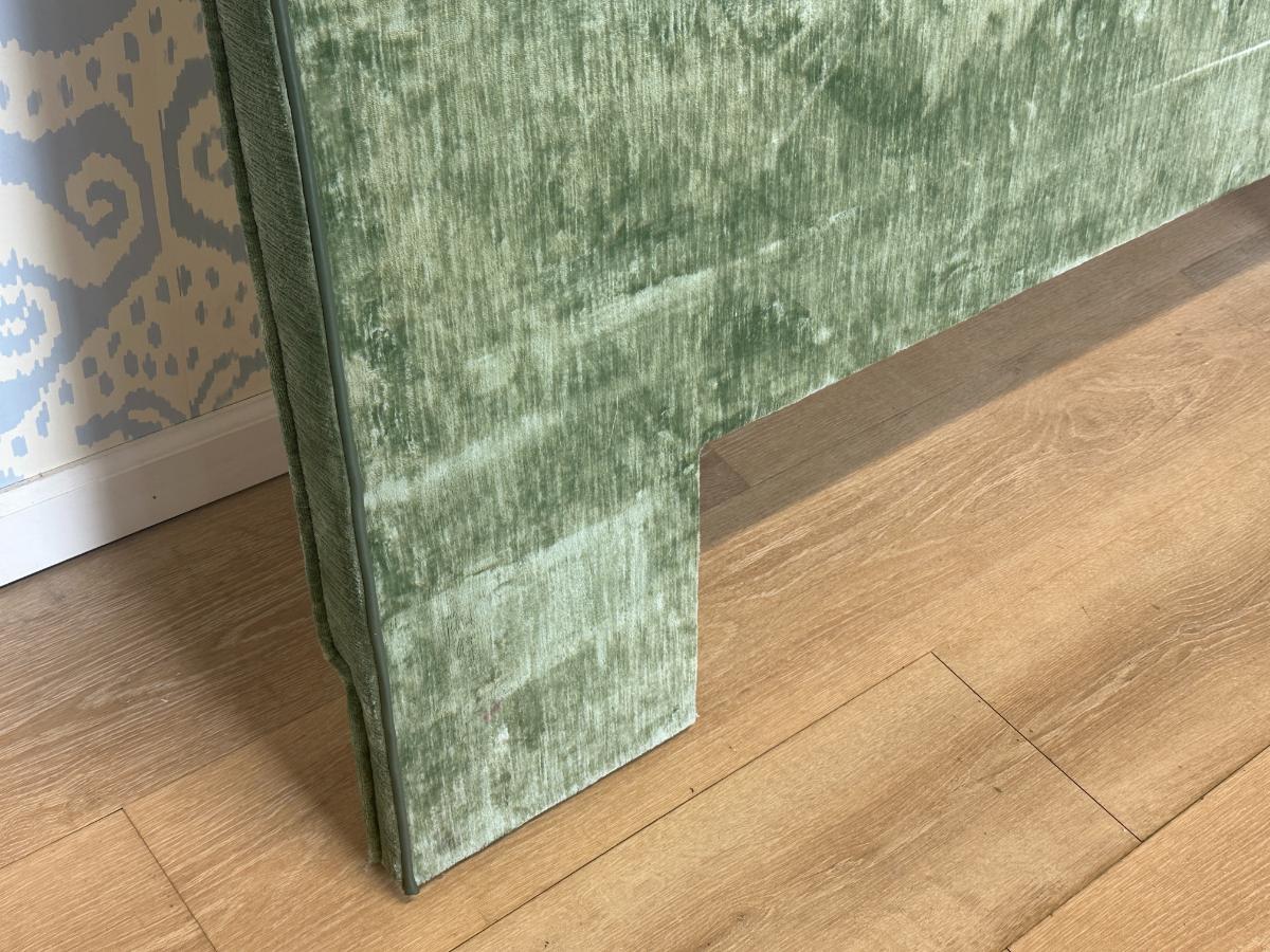 Custom Green Velvet Full Size Headboard