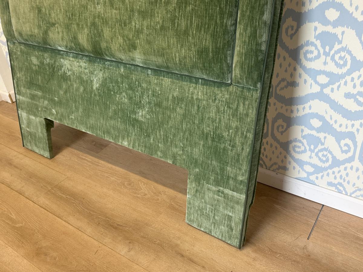 Custom Green Velvet Full Size Headboard