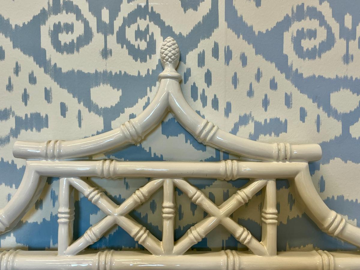 White Chinoiserie Mirror
