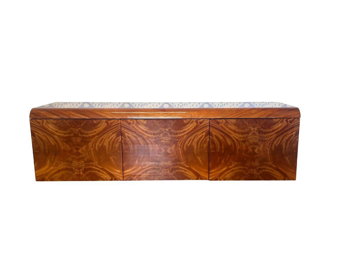 The Pace Collection Burlwood Floating Credenza