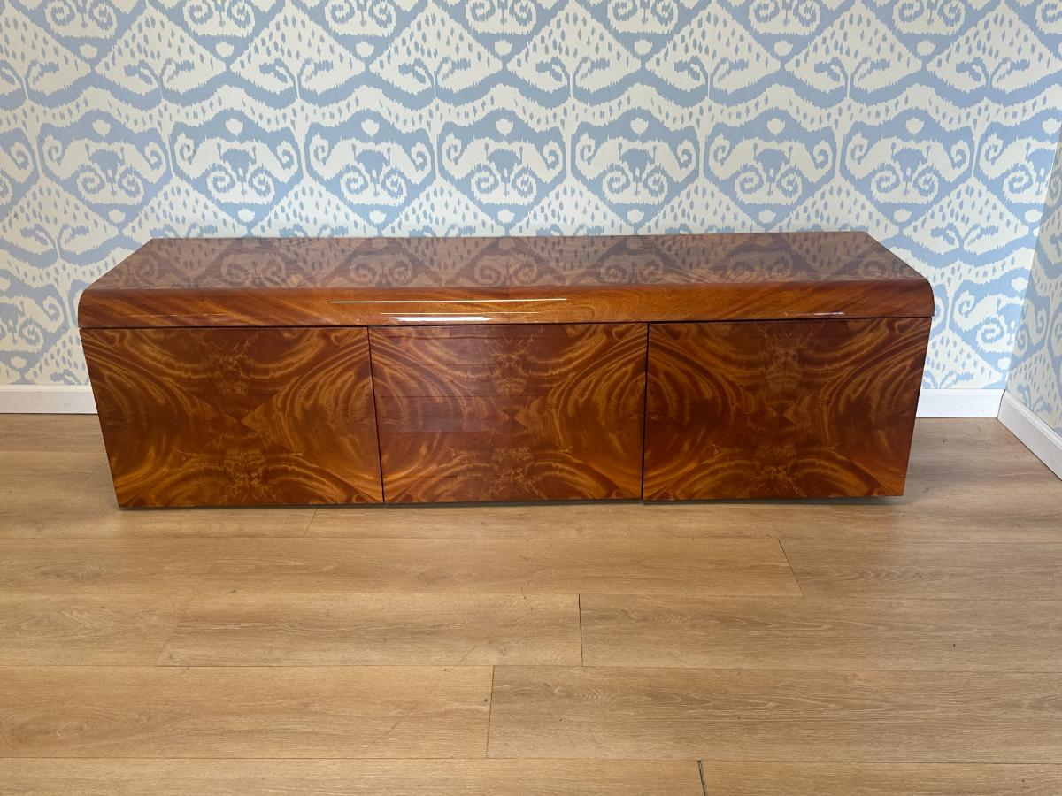 The Pace Collection Burlwood Floating Credenza