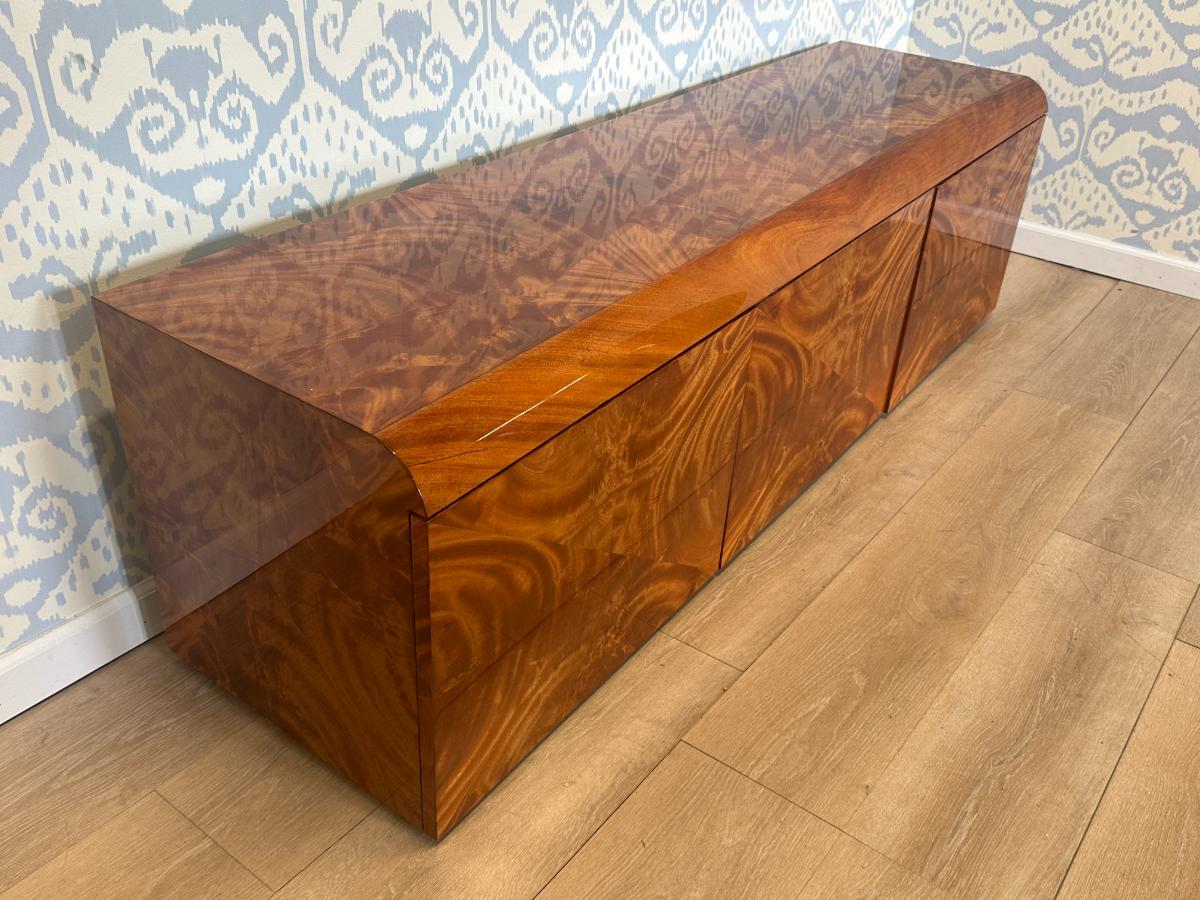 The Pace Collection Burlwood Floating Credenza