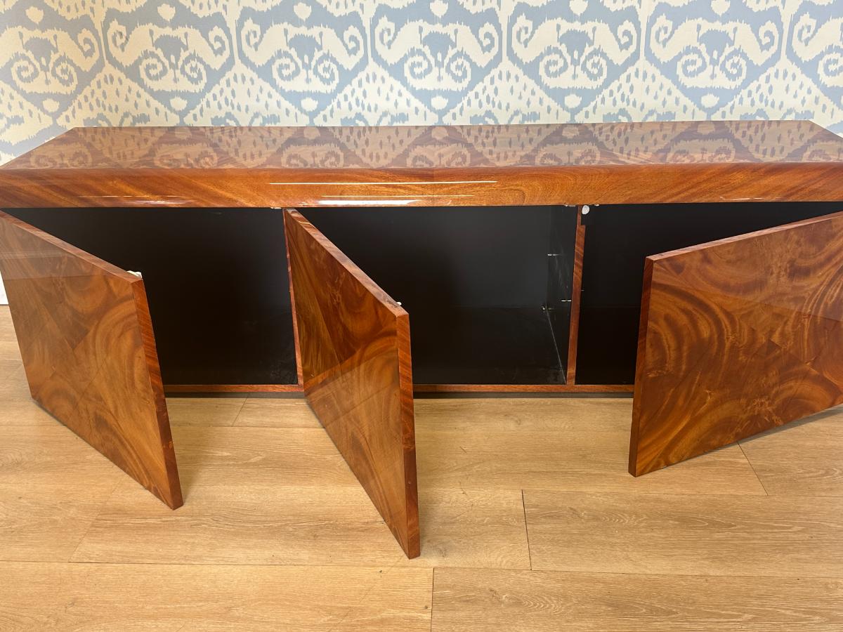 The Pace Collection Burlwood Floating Credenza