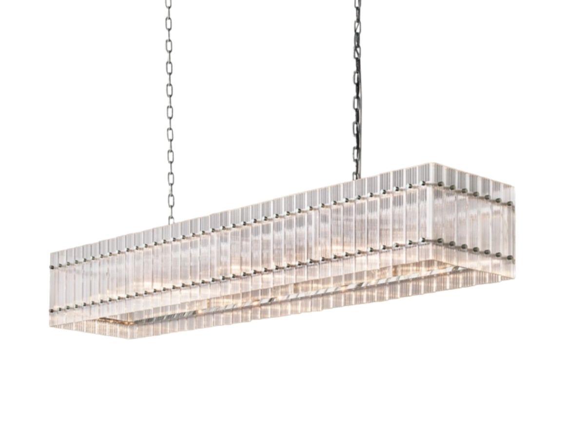 Restoration Hardware San Marco Rectangular Chandelier, 72in