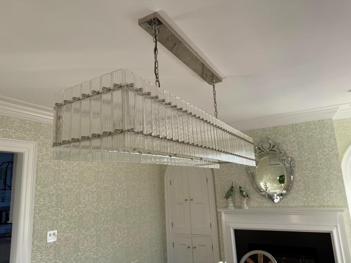Restoration Hardware San Marco Rectangular Chandelier, 72in