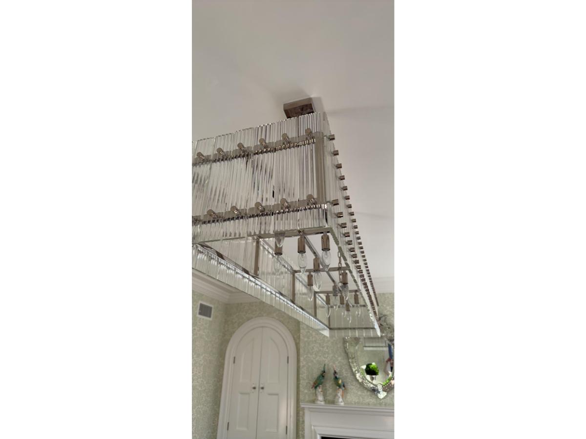 Restoration Hardware San Marco Rectangular Chandelier, 72in