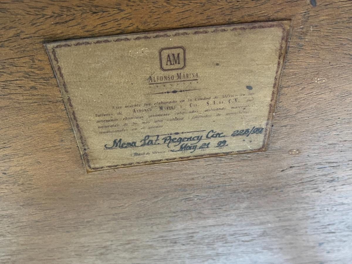 Alfonso Marina Regency Legrand Circular Lamp Table