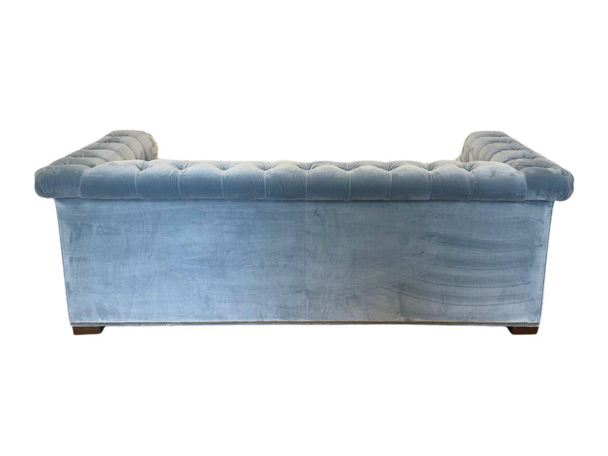 Wesley Hall McGee Sofa in Kravet Chessford Velvet, Wedgwood (2 of 2)