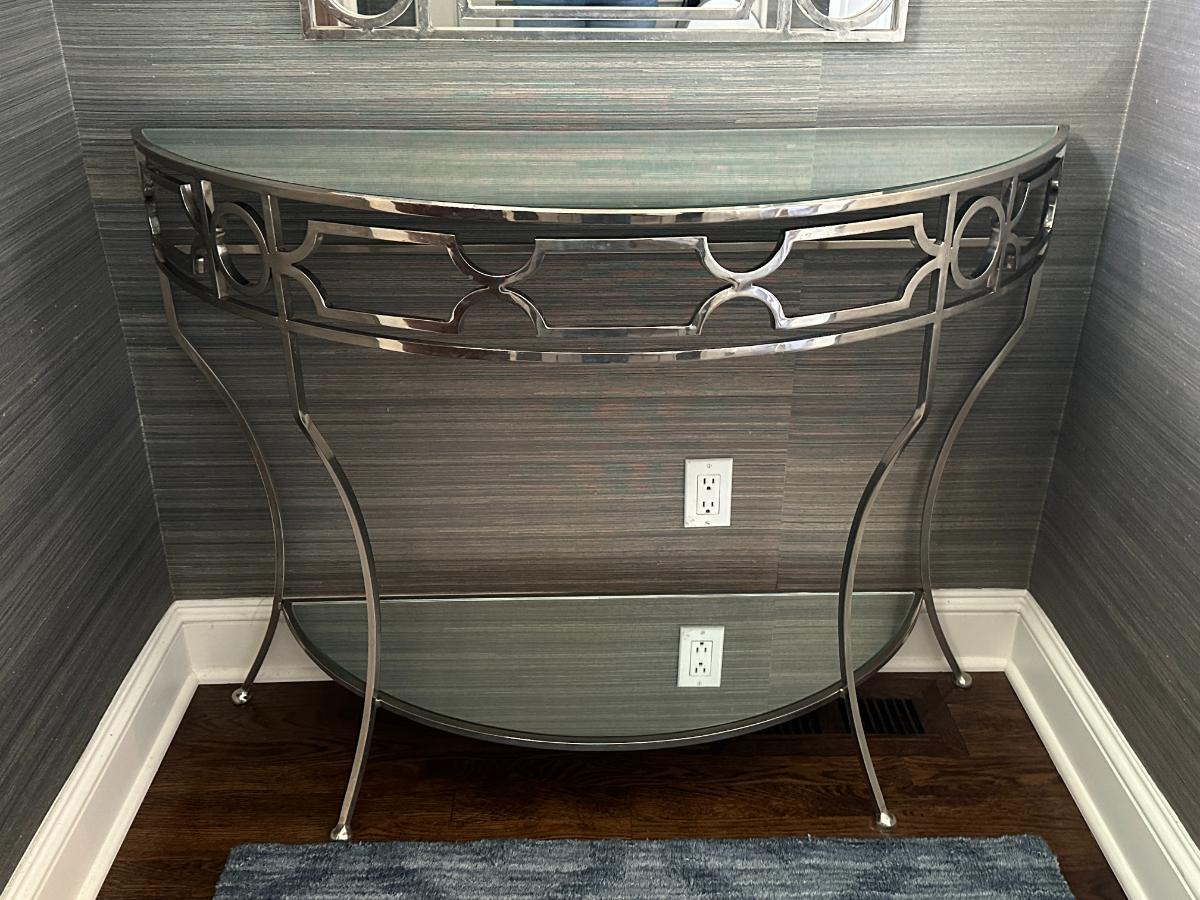 Worlds Away Demilune Console