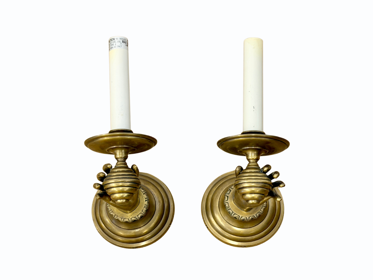 Brass Hand Wall Sconces